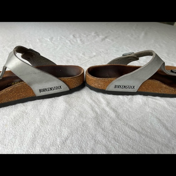 Birkenstock Gizeh Silver Women’s  size 8/38 - Picture 2 of 8